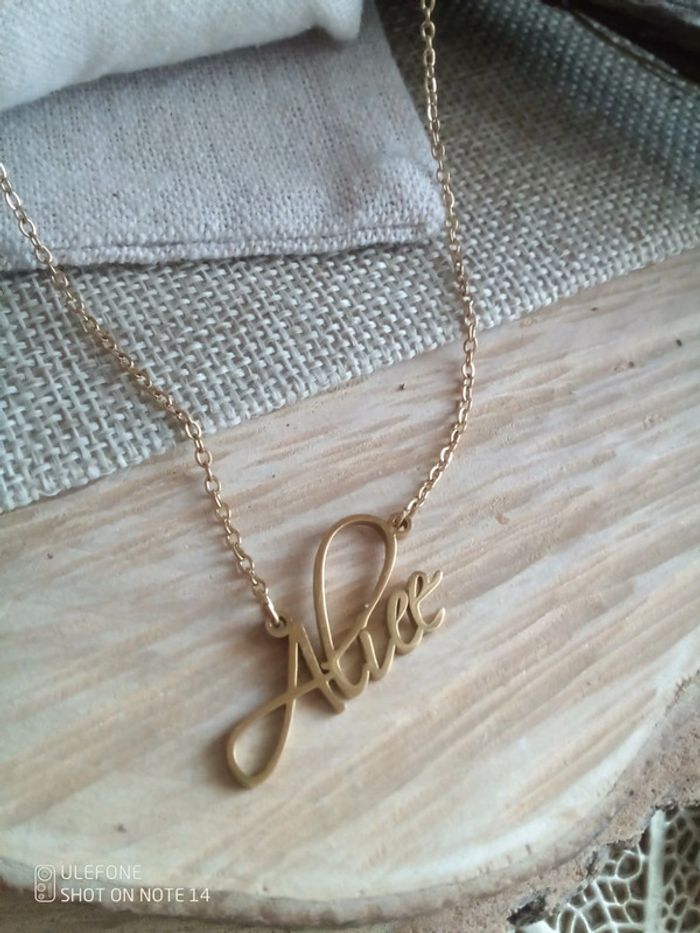 Collier prénom Alice - photo numéro 2