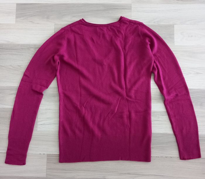 Pull femme avec col en V Mauve Clara Vitti taille M - photo numéro 6