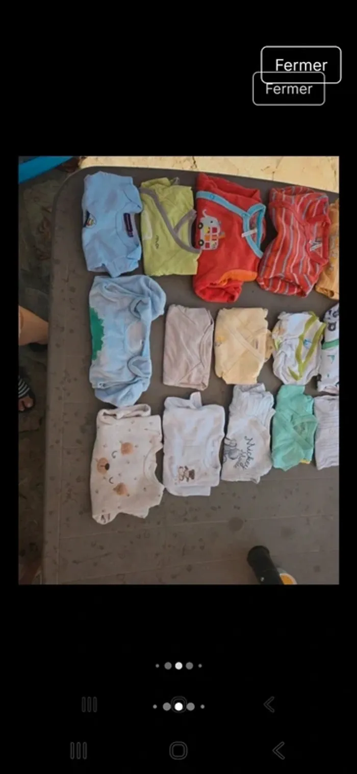 Grelots de vêtements tailles 1 mois garçon - photo numéro 7