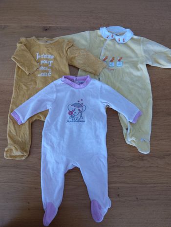Lot de 3 pyjamas