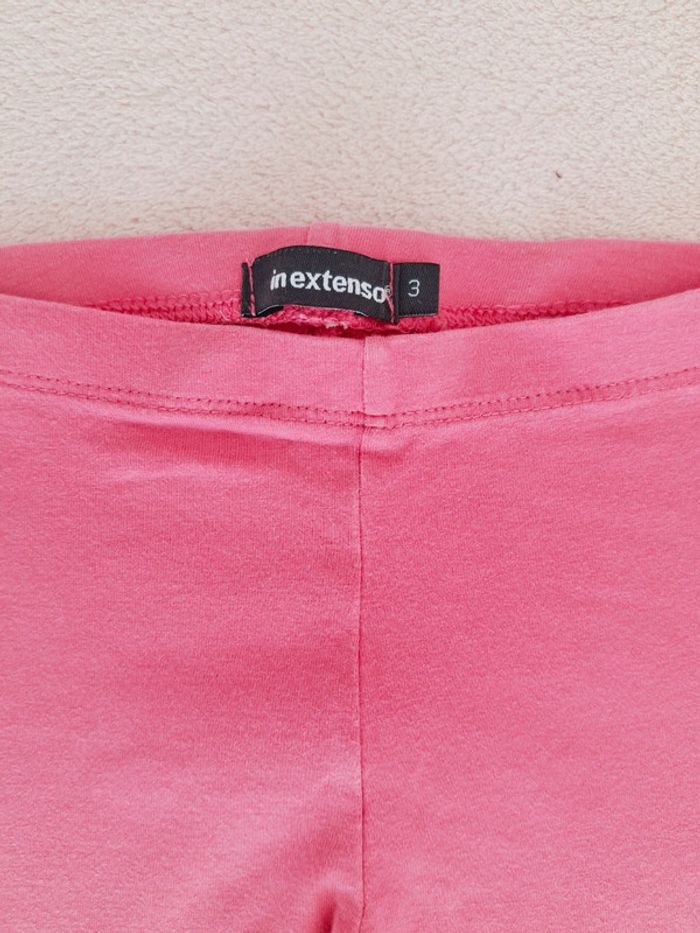 Legging cycliste rose fuschia 3 ans In extenso - photo numéro 2