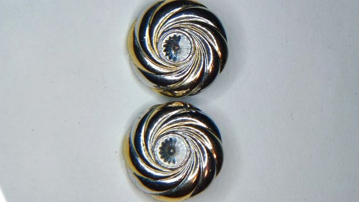 Clips d'oreilles bicolore