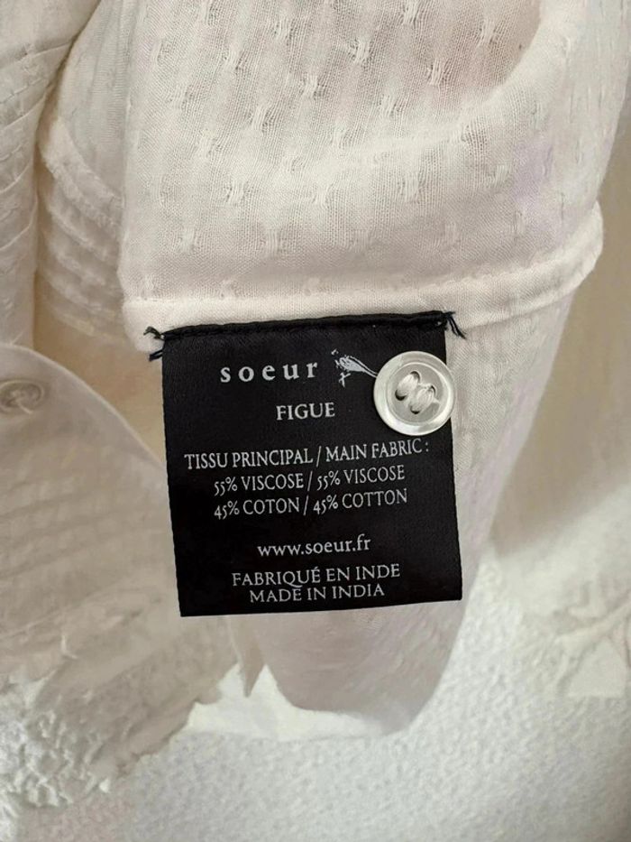 Chemise Soeur Figue crème / taille M - photo numéro 5