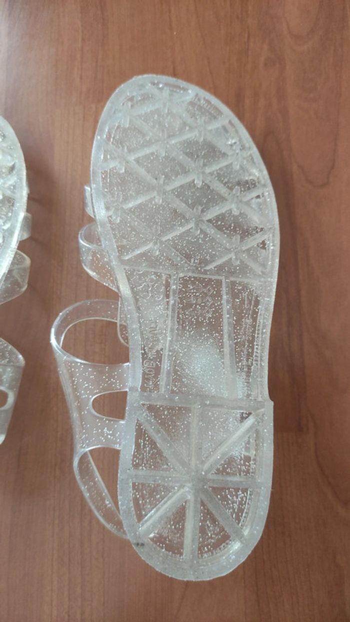 Sandales plastique de plage à paillettes pointure 33 Okaïdi neuves - photo numéro 12