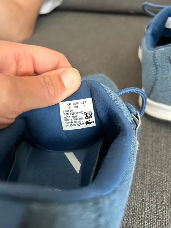 Basket sneaker femme Lacoste, taille 38 - photo numéro 5