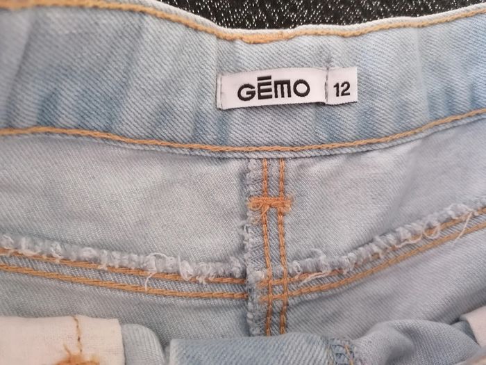 Short en jean fille gemo taille 12ans #12ans_krocaro - photo numéro 2