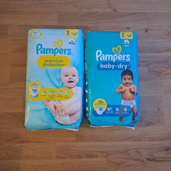 Couches Pampers neuves taille 2 (4-8 kg) Premium Protection & Baby Dry