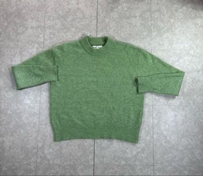 sweat/pull col rond à manches longues Samsøe Samsøe vert S laine - photo numéro 5