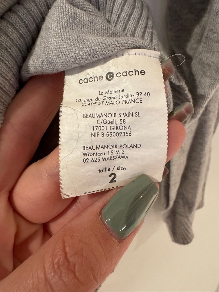 Pull gris clair - Cache Cache - photo numéro 4
