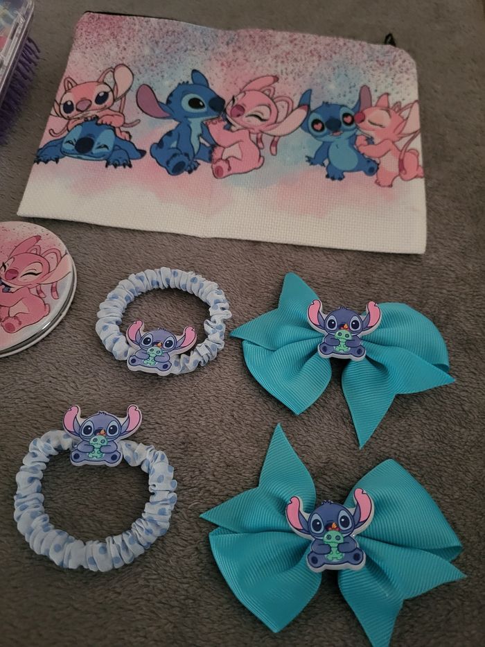 Lot cheveux beauté bleu violet Stitch - photo numéro 3