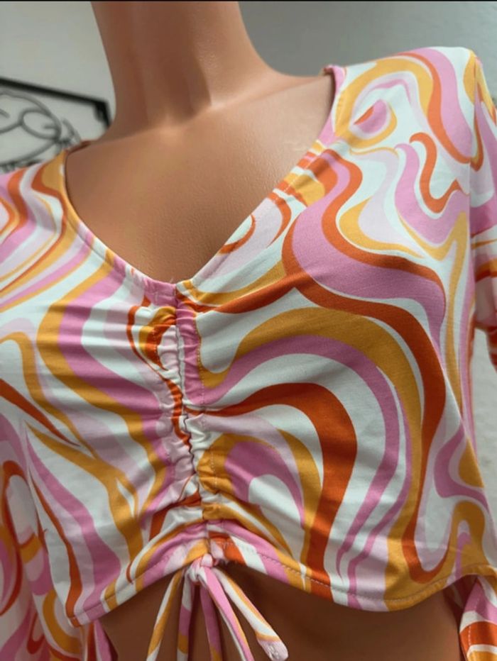 Robe colorée ouverte taille L H&M - photo numéro 2