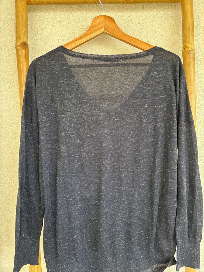 Pull bleu marine à paillettes - photo numéro 7