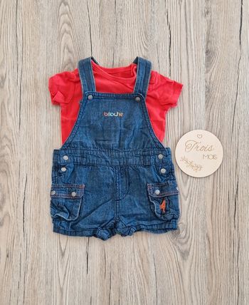 Ensemble salopette bébé 3mois
