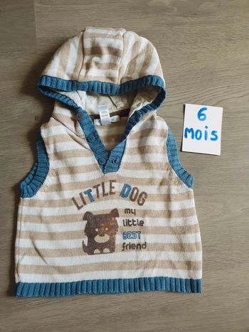 Pull avec Capuche 6mois garçon