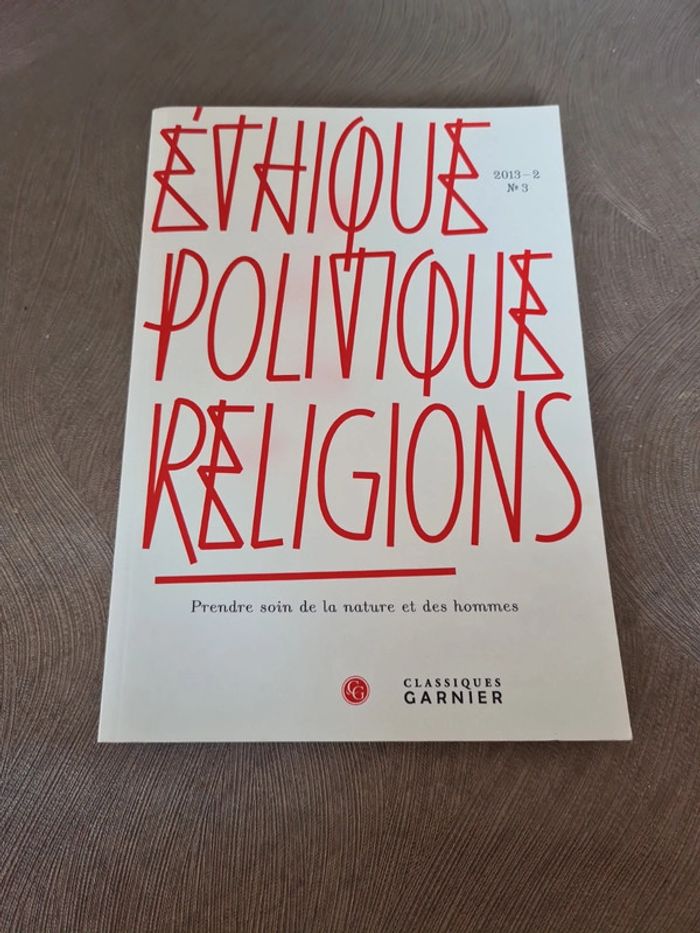Livre éthique politique religions