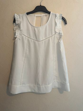 Blouse blanche femme taille S marque Grace & Mila