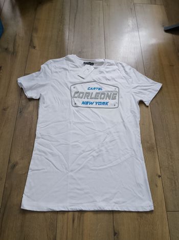 T-shirt blanc manches courtes homme XL Cartel