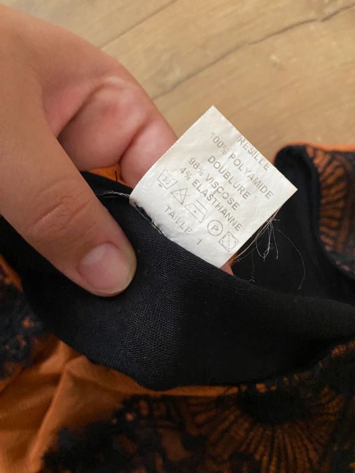 Robe orange et noire nana baila - photo numéro 4