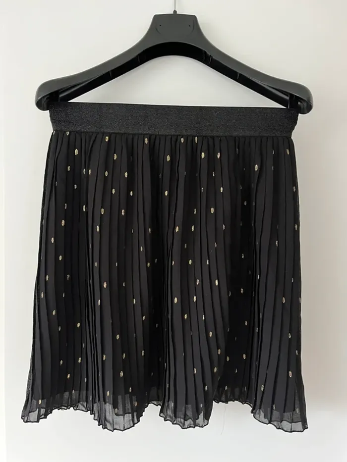Jupe noire motifs doré