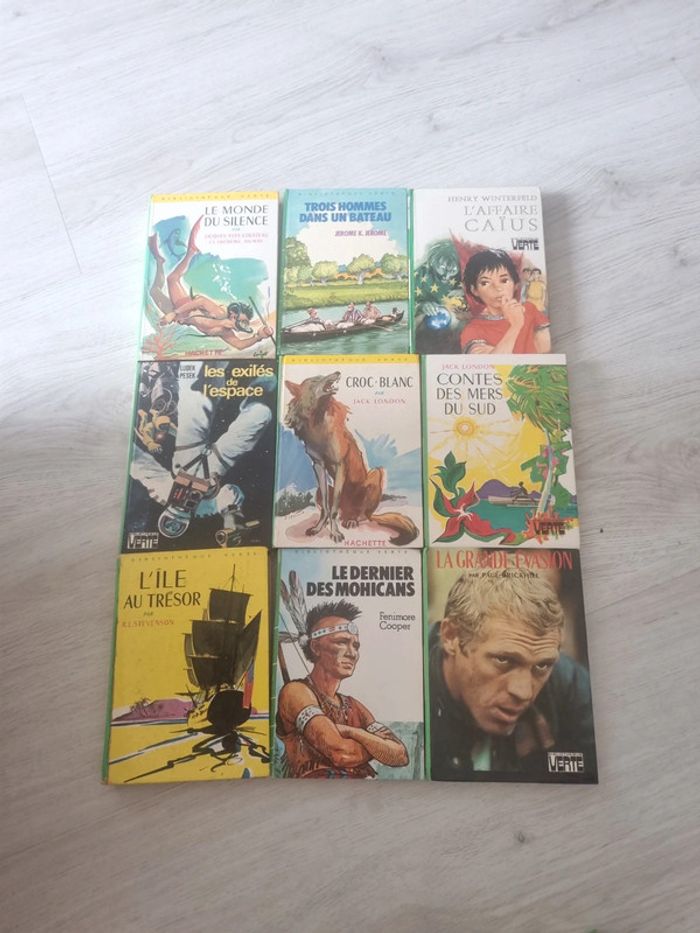 Lot 9 bibliothèques vertes