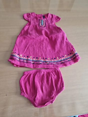 Robe rose et son bloomer 2 pièces