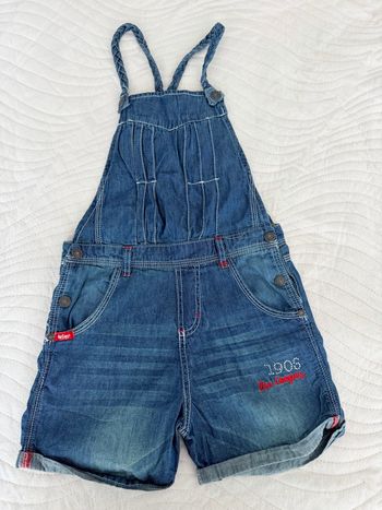 👚Salopette short fille effet jean légère  - taille 10 ans - lee Cooper  - très bon état- 100% coton