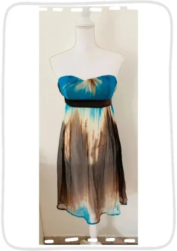Sinequanone Robe Bustier Soie Taille 36/S