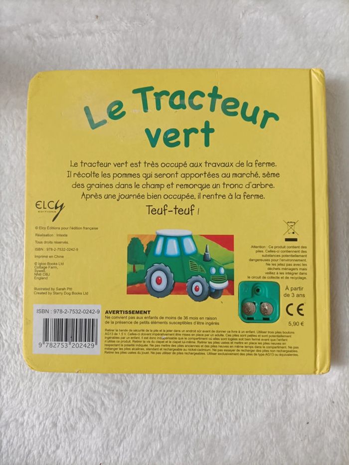 Tracteur vert Livre pour enfant - photo numéro 2