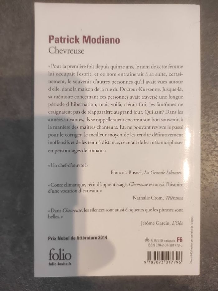 Chevreuse Patrick Modiano Folio 2023 - photo numéro 3