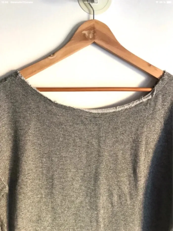 Pull manches 3/4 et à strass Zara taille M - photo numéro 8