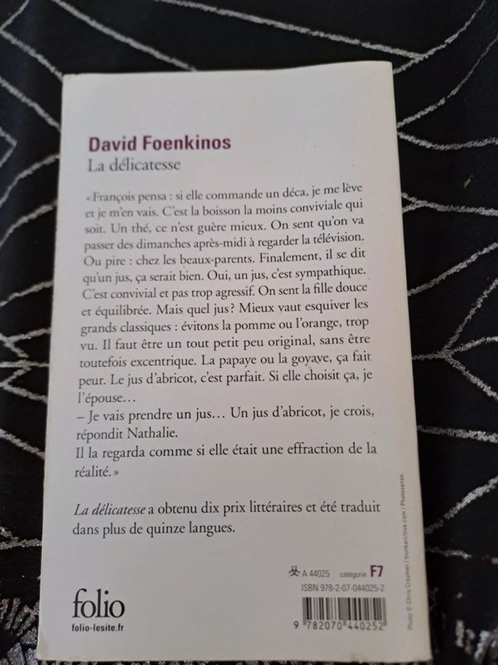 Livre La Délicatesse, David Foenkinos - photo numéro 2