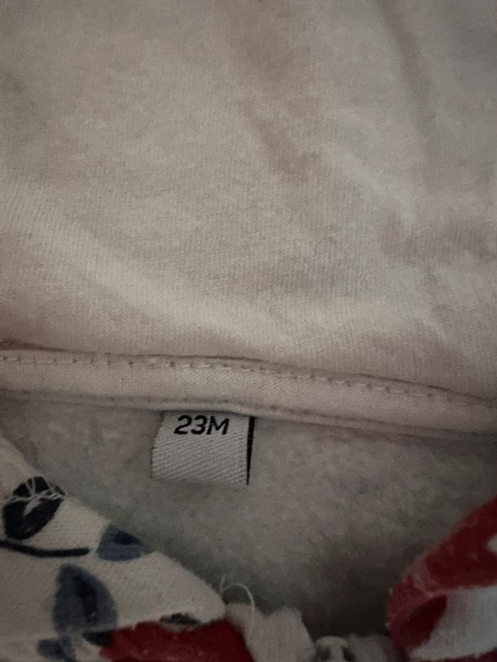 Veste sweat à capuche intex 23 mois - photo numéro 2