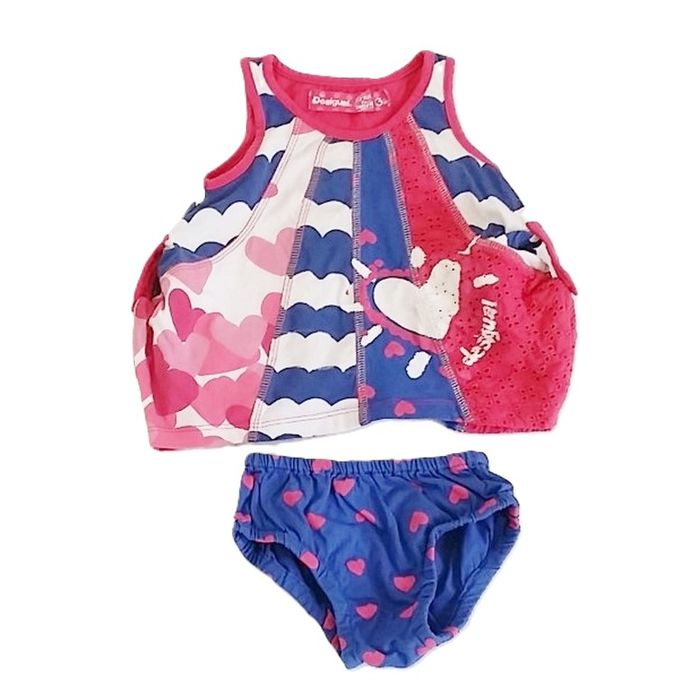 Ensemble Robe + Culotte bébé fille 3 MOIS DESIGUAL