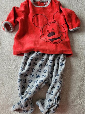 Pyjama 2 pièces mickey 3 mois