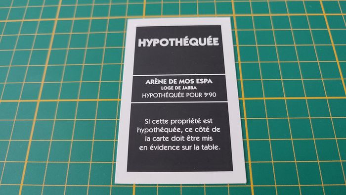 Propriété Arène de Mos Espa Loge de Jabba pièce jeu de société Monopoly Star Wars épisode 1 #A81 - photo numéro 2