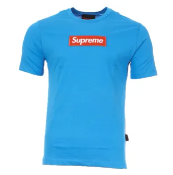 T-shirt Supreme Bleu Homme Taille L Neuf et Authentique 