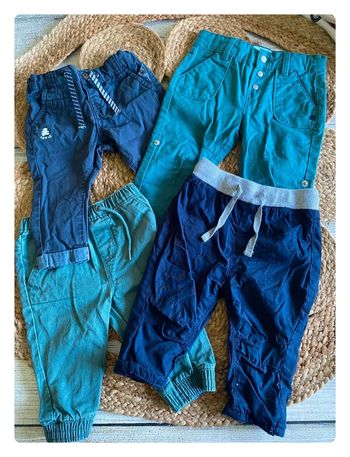 Lot 4 pantalons garçon 🦊 6 mois - Plusieurs marques