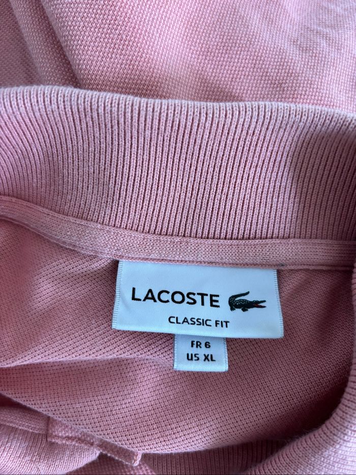 Polo lacoste homme orange corail - photo numéro 6