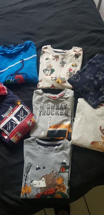 Lot de 6 hauts manches longues