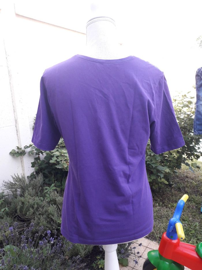 Betty barclay tee-shirt violet taille 40/ 42 - photo numéro 3