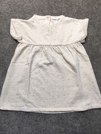 Robe Bout'chou 18 mois ivoire à pois