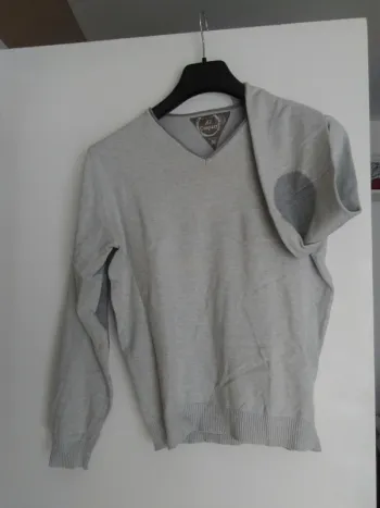 Pull fin gris