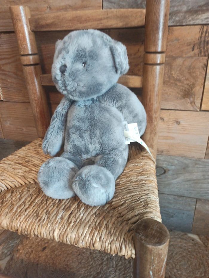 Peluche ours gris moulin roty les p'tits doudous - photo numéro 2