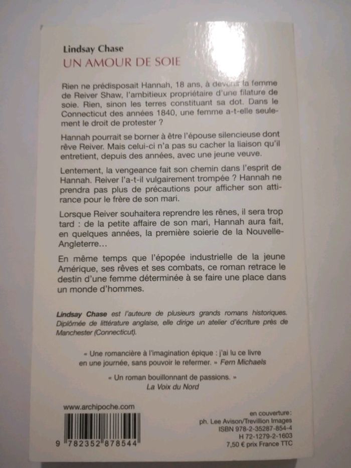 Un amour de soie Lindsay Chase - photo numéro 2