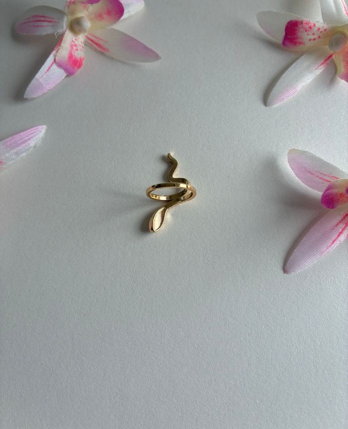 Bague serpent de strass en acier inoxydable ajustable - photo numéro 3