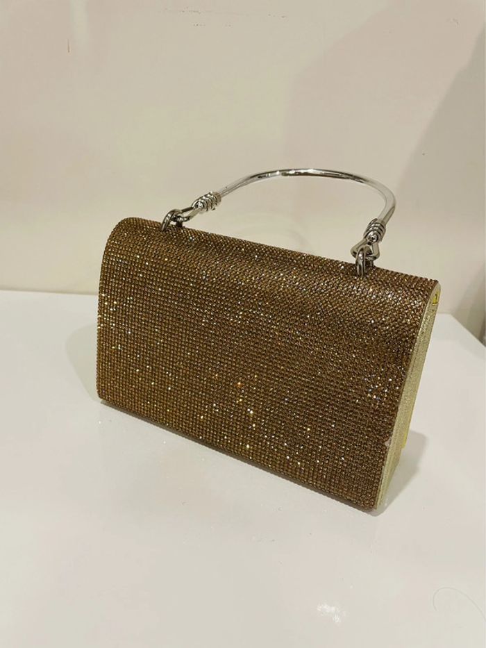 Pochette de soirée couleur bronze - photo numéro 4