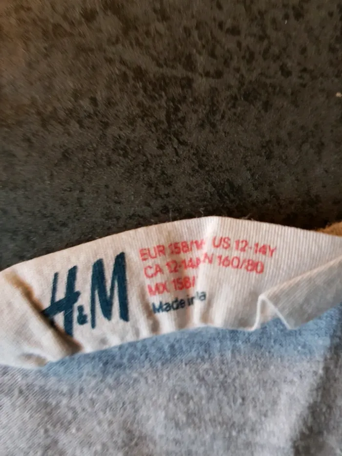 Débardeur H&M 12/14 ans gris