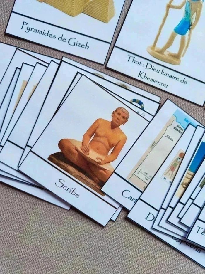 Kit cartes de nomenclature Egypte Antique Montessori - photo numéro 14