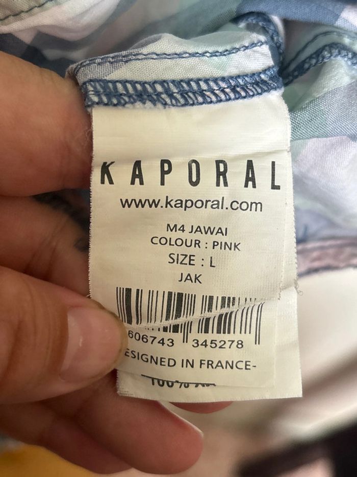 Chemise manche courte taille 40 marque kaporal - photo numéro 7