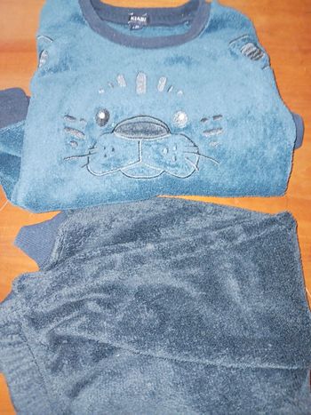 Pyjama velours lion 4 ans kiabi